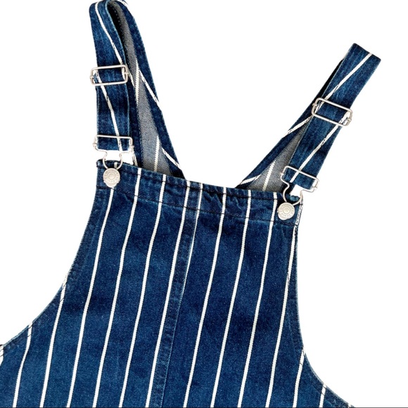 Pull&Bear denim pinstripe overall dress - Picture 2 of 7